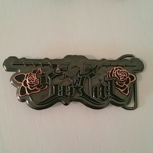 No Fear guns and roses belt buckle
